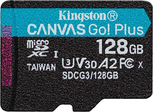 SDXC Card Micro 128GB Kingston UHS-I U3 Canvas Go! Plus