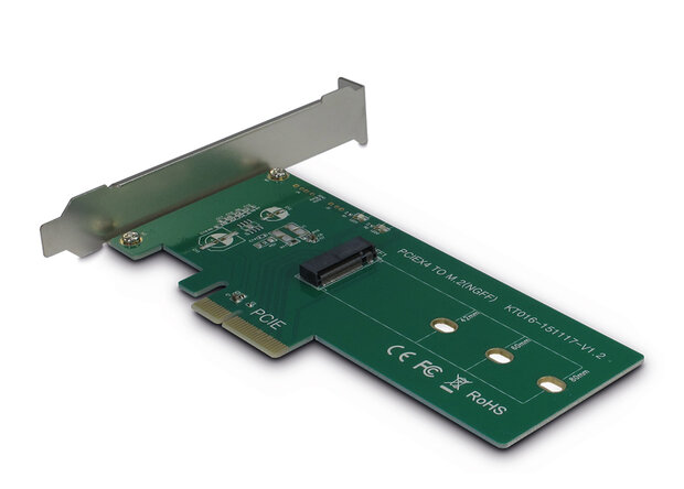 Adapter PCIe LP -->NVMe Inter-Tech KT016