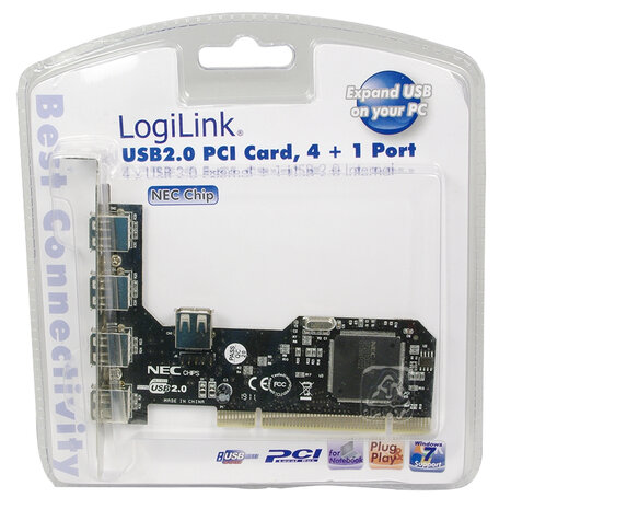 PCI card USB2.0 (4xe) & (1xi) LogiLink