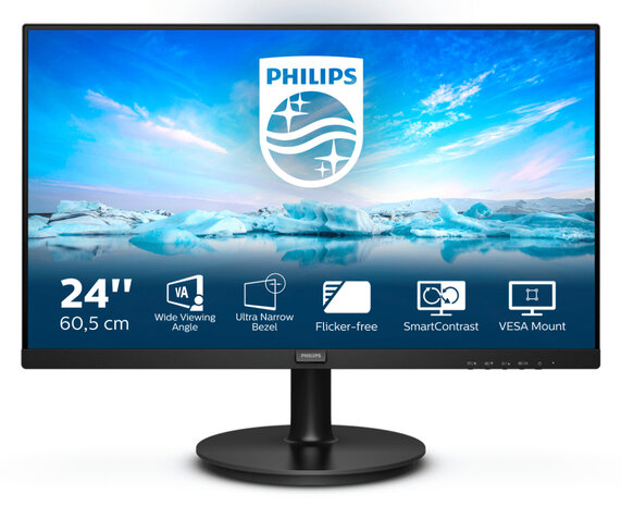 24" Philips 241V8L/00 FHD/HDMI/VGA/VA