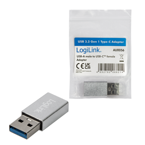 Adapter USB 3.2-A (M) --> USB-C(F) LogiLink