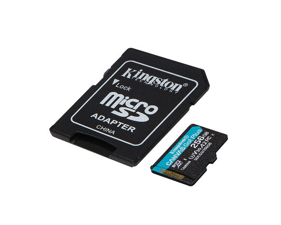 SDXC Card Micro 256GB Kingston UHS-I U3 Canvas Go! Plus