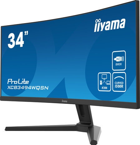 34" Iiyama ProLite XCB3494WQSN-B5 Curved/WQHD/DP/HDMI