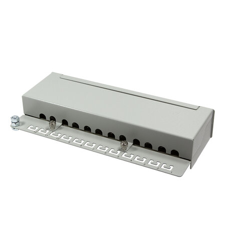 TOE Patch Panel Desktop 12-port CAT6a STP LogiLink