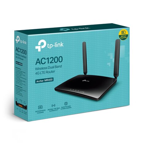 TP-Link Archer MR400 LTE Mobile Wi-Fi AC1200.