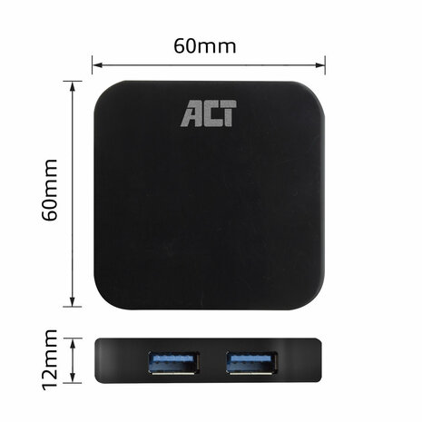 AC6305 USB Hub 4 Port met stroomadapter