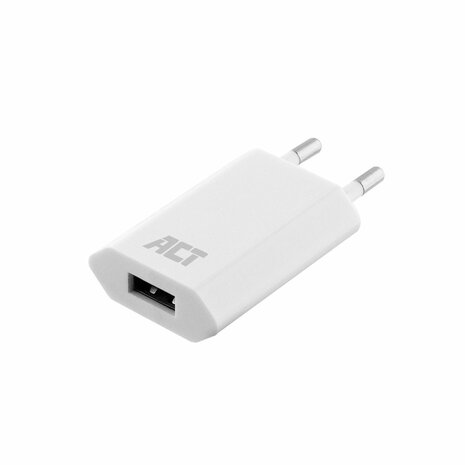 AC2105 USB lader, 1-poort, 1A, 5W, wit