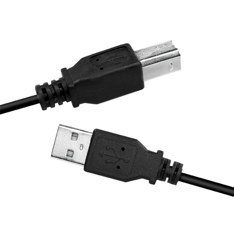USB 2.0 A --> B 2.00m LogiLink Zwart