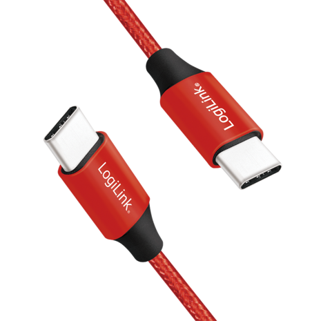 USB 2.0 C  USB-C 0.30m LogiLink Rood