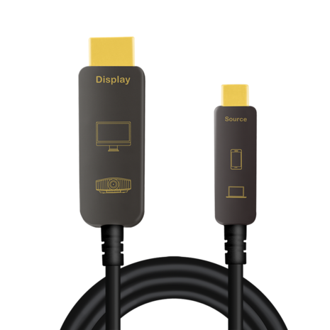 USB 3.2 Gen2 C --> HDMI 10.00m LogiLink 4K Zwart