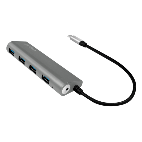 LogiLink 4 Port, USB-C --> USB-A 3.0 Passief