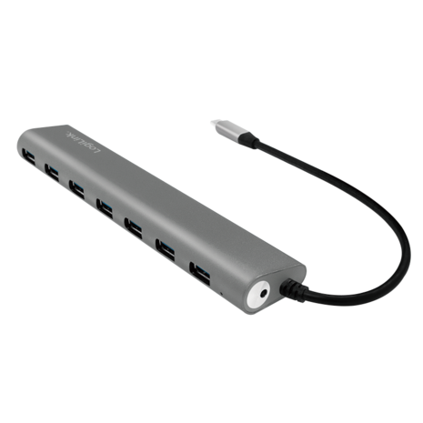 LogiLink 7 Port, USB-C --> USB-A 3.0 Passief