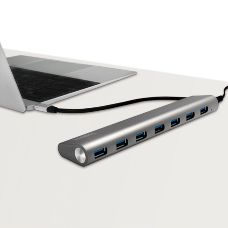 LogiLink 7 Port, USB-C --> USB-A 3.0 Passief