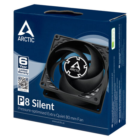 Arctic P8 Silent (Black) - 80mm