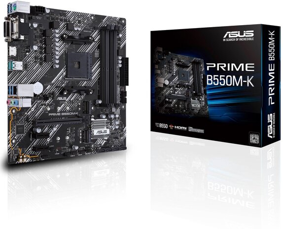 Asus AM4 PRIME B550M-K - DDR4/2xM.2/HDMI/DVI/VGA/µATX