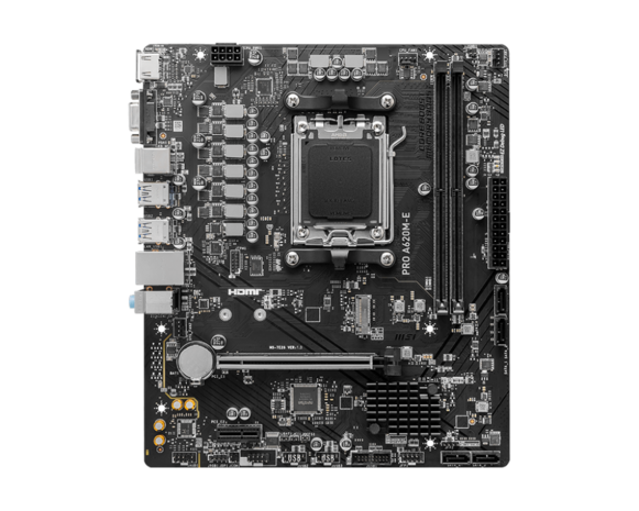 MSI AM5 PRO A620M-E - DDR5/M.2/HDMI/VGA/µATX