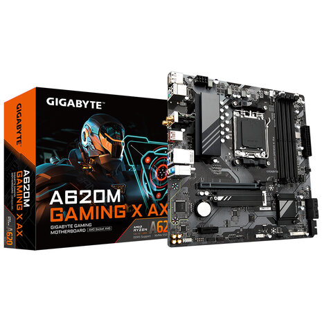 Gigabyte AM5 A620M GAMING X AX - DDR5/M.2/DP/HDMI/µATX