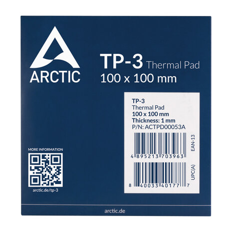 CPU koelpasta Arctic Premium Performance ThermalPad TP-3