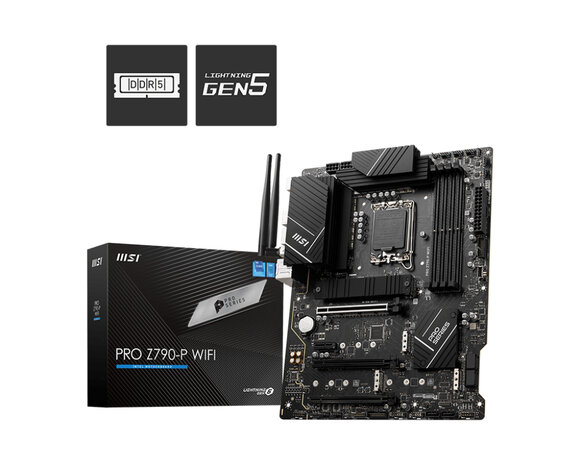 MSI 1700 PRO Z790-P WIFI - DDR5/4xM.2/DP/HDMI/ATX