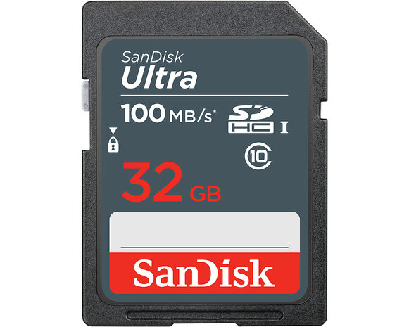 SDHC Card 32GB Sandisk 100MB/s UHS-I U1 Ultra