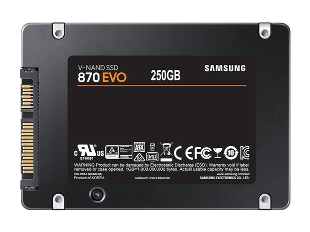 250GB 2,5" Samsung 870 EVO 560/530