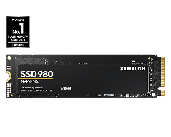 250GB M.2 PCIe NVMe Samsung 980 MLC/2900/1300