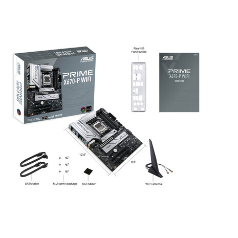 ASUS AM5 PRIME X670-P WIFI - DDR5/3xM.2/DP/HDMI/ATX
