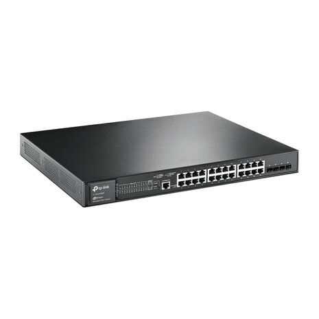 1U 19" 24xRJ45 1G,4xSFP,PoE+,managed - TP-Link