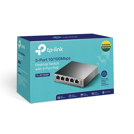 5xRJ45 100Mbps,unmanaged,58W 4xPoE - TP-Link