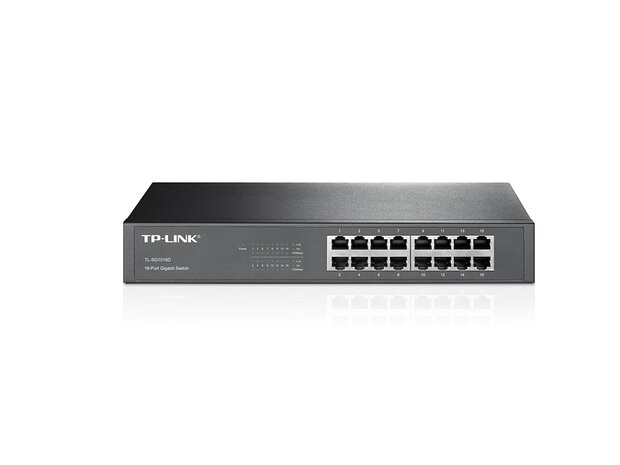 1U 13" 16xRJ45 1G,unmanaged - TP-Link