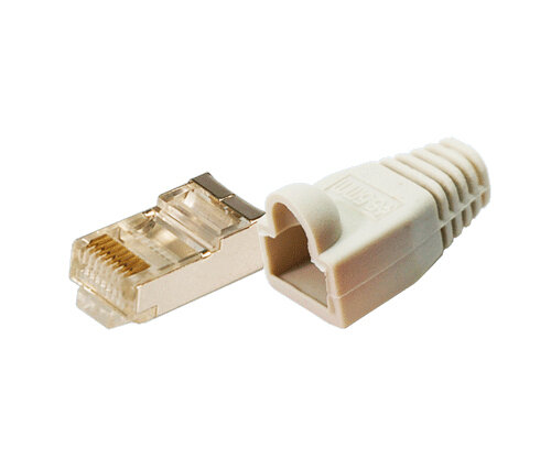 Patchstekker RJ45 Cat5e Shielded 100st LogiLink Grij