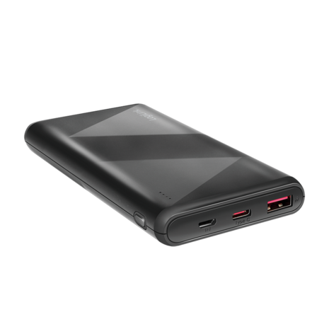 Power Bank 10000mAh LogiLink 1xUSB-C, 1xUSB-A Zwart