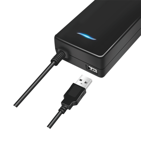 Lader 230V 1xUSB-C 100W+1xUSB-A 12W LogiLink Zwart