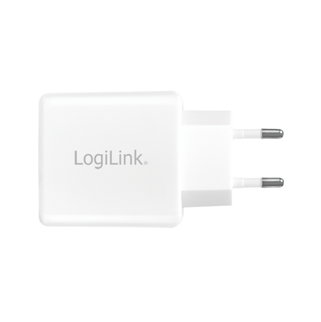 Lader 230V 2xUSB-A 12W LogiLink Wit