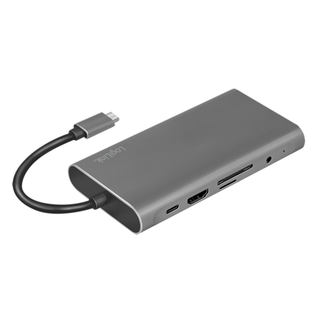 Docking Station Logilink USB-C, 100W, 4K, 10 Port