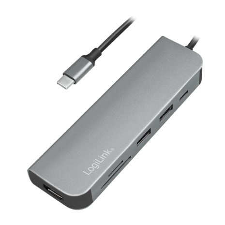 Docking Station Logilink USB-C, 60W, 4K