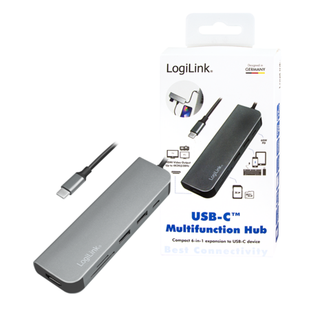 Docking Station Logilink USB-C, 60W, 4K