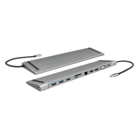 Docking Station Logilink USB-C, 100W, 4K, 11 Port