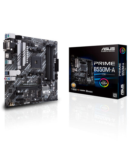 ASUS AM4 PRIME B550M-A/CSM - DDR4/2xM.2/HDMI/DVI/VGA/µATX