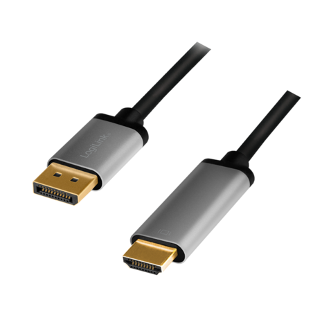 DisplayPort 1.2 --> HDMI 2.00m 4K/60Hz LogiLink