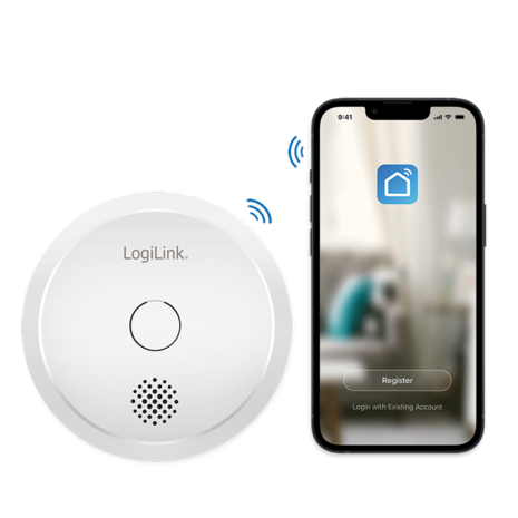 LogiLink Rookmelder - WiFi Smart, Tuya compatibel