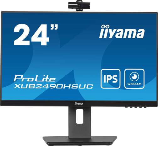 24" Iiyama ProLite XUB2490HSUC-B5 FHD/DP/HDMI/VGA/Webcam