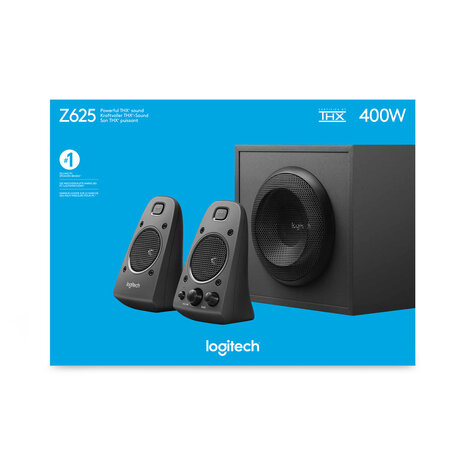 Logitech 2.1 Z625 Zwart