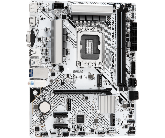 ASRock 1700 B760M-HDV/M.2 - DDR5/M.2/DP/HDMI/VGA/µATX