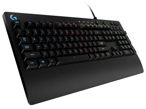 KB Logitech-G G213 Prodigy RGB Gaming Zwart bedraad Ret