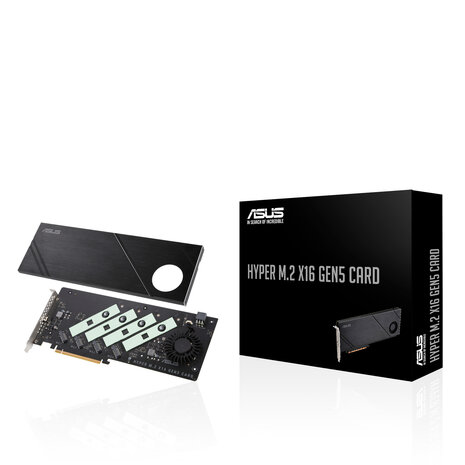 Adapter PCIe -> 4xNVMe ASUS Hyper M.2 x16 Gen5