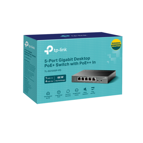 5xRJ45 1G,unmanaged,66W PoE+ - TP-Link