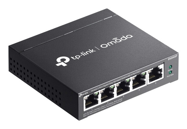 TP-Link - 5Port Managed 4x PoE+ 10/100/1000Mbps