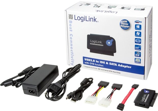 Converter USB 2.0 - Sata/IDE 2,5" + 3.5" LogiLink