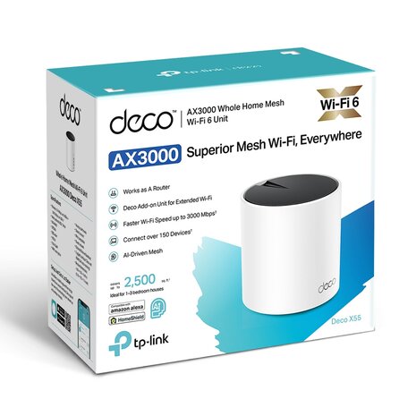 TP-Link Deco X55 3000Mbps Gigabit.